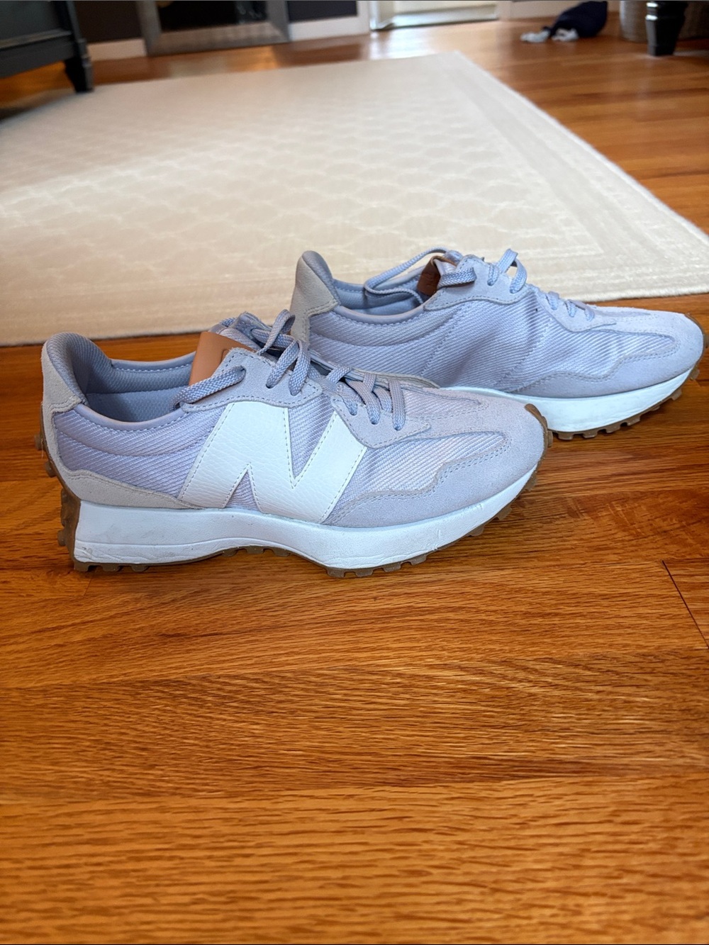 New Balance Women’s Light Lavender Mesh & Suede Runner Sneakers